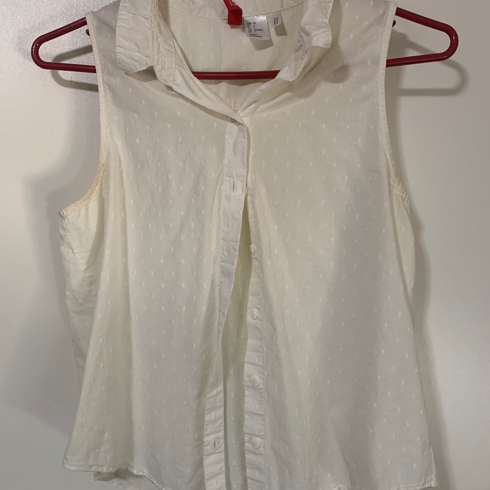 H&M Divided Collared Button Down Tank